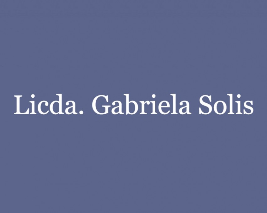Licda. Gabriela Solis